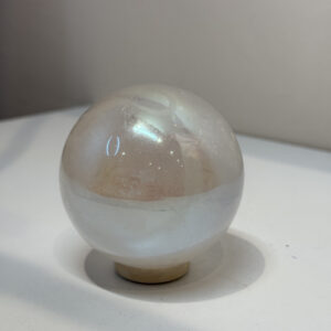 Aura Coated Clear Quartz Sphere