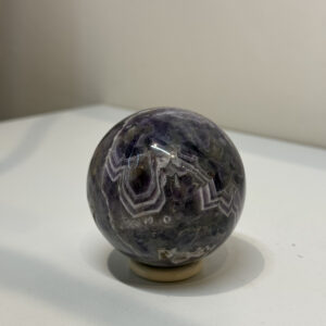 Chevron Amethyst Sphere