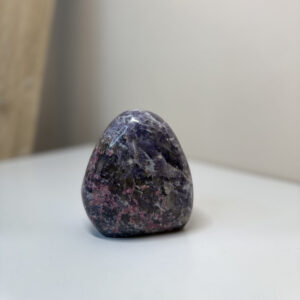 Pink Tourmaline In Lepidolite (With Smokey Quartz Inclusion)