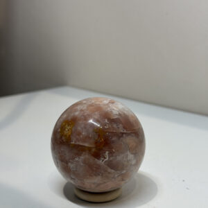 Sunstone Moonstone Mixed Sphere (With Quartz Druzy Inclusion)