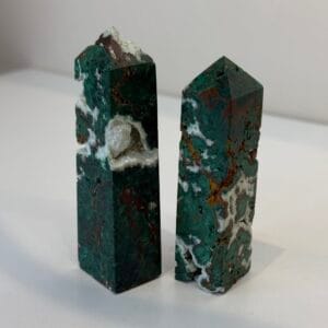 Chryscollia With Cornite and Malachite Tower