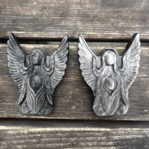 Obsidian Angel Carvings